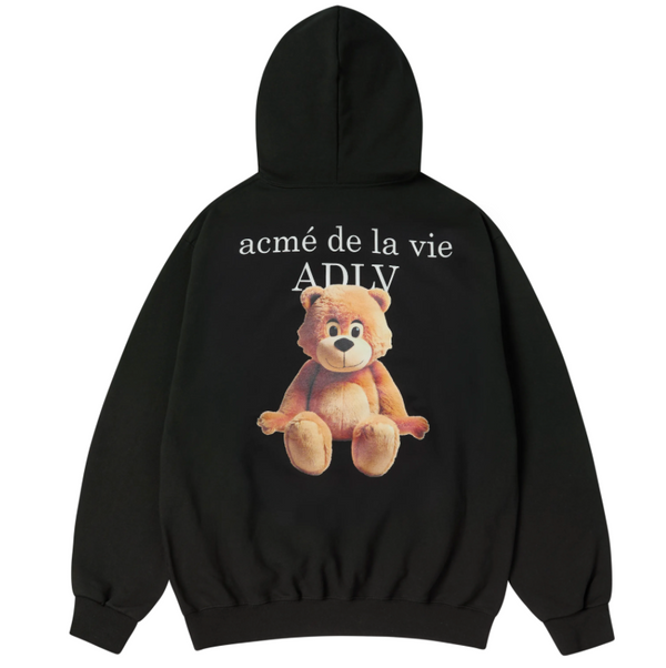 ADLV AC Bear Basic Logo Hoodie - Black