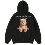 Load image into Gallery viewer, ADLV AC Bear Basic Logo Hoodie - Black
