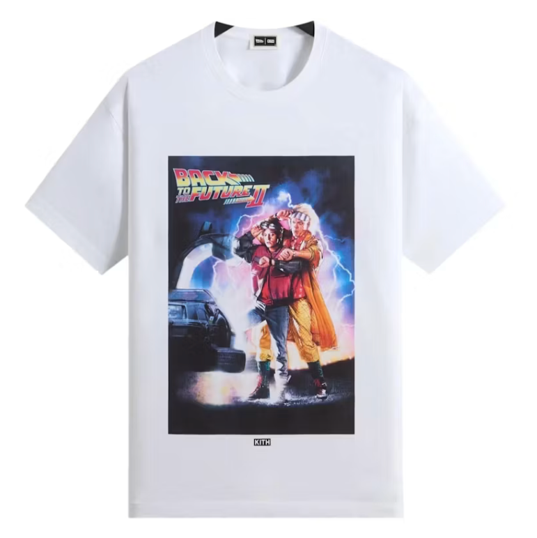 Kith x Back to the Future II Movie Poster Vintage Tee White