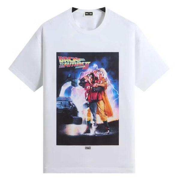 Kith x Back to the Future II Movie Poster Vintage Tee White