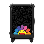 Load image into Gallery viewer, Takashi Murakami x CASETiFY Smile (Rainbow) 21" Carry-On Suitcase Matte Black
