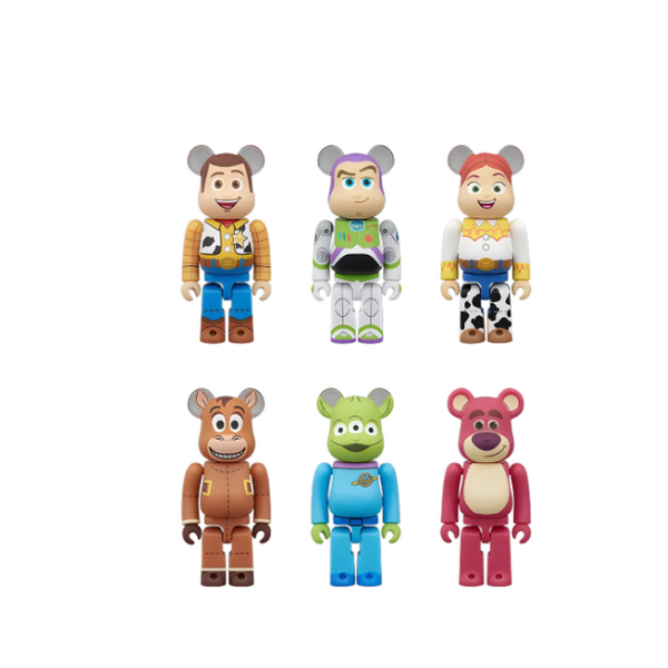 Bearbrick Chase Toy Story Blindbox 100% (Sold per piece)