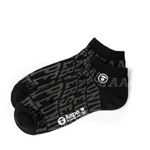 Load image into Gallery viewer, AAPEUNVS moonface Low socks Black/Grey
