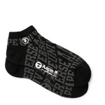 Load image into Gallery viewer, AAPEUNVS moonface Low socks Black/Grey
