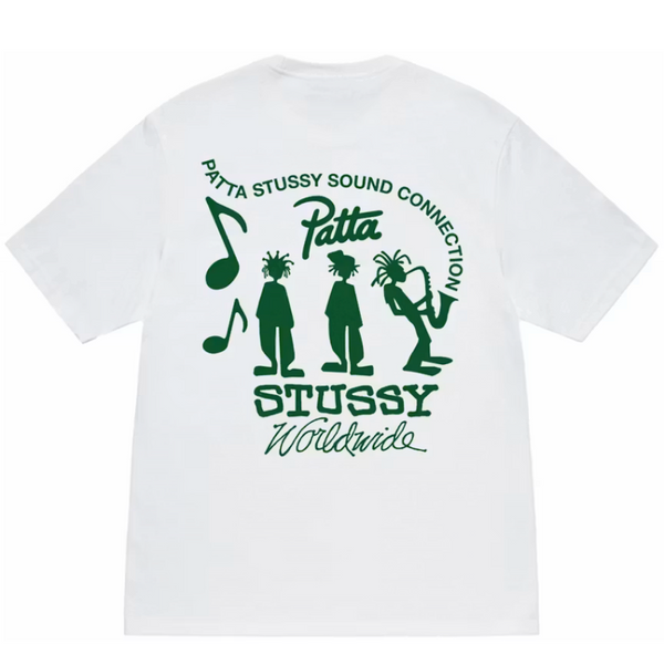 Stussy x Patta Sound Connection Tee White