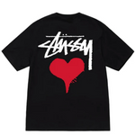 Load image into Gallery viewer, Stussy Stock Heart Tee Black
