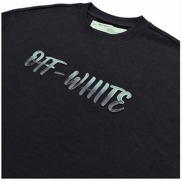 Off-White Green Black Arrow Short Sleeve T-shirt Black