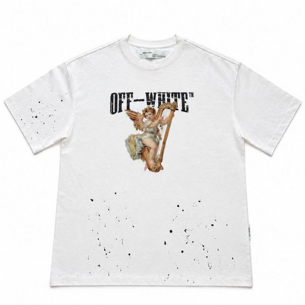 Off-White Splash Star Heavyweight Short Sleeve T-shirt White