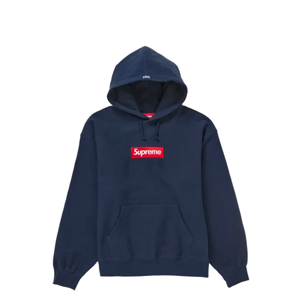Supreme Box Logo Hooded Sweatshirt Sweatshirt (FW24) Navy