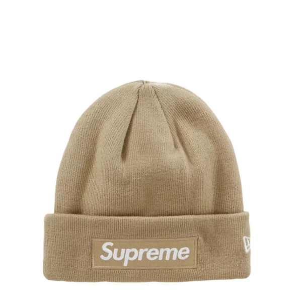 Supreme New Era Box Logo Beanie (FW23) Dark Sand
