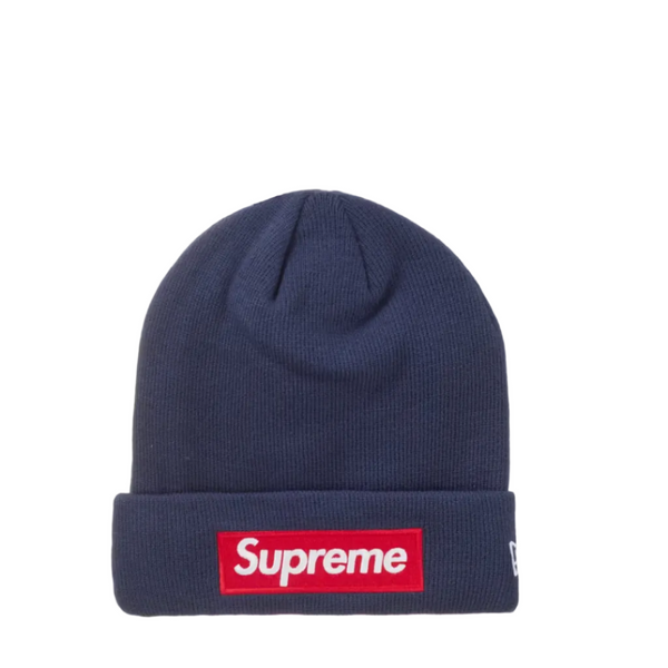 Supreme New Era Box Logo Beanie (FW24) Navy