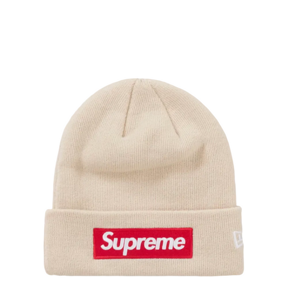Supreme New Era Box Logo Beanie (FW24) Stone