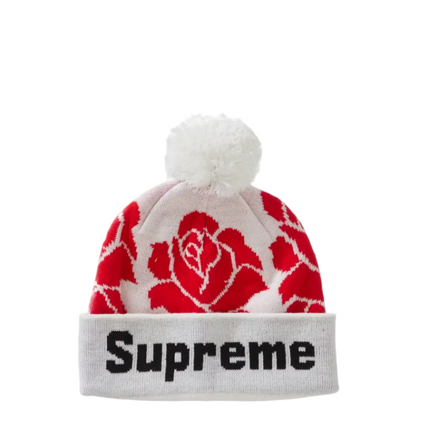 Supreme Rose Beanie White