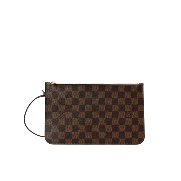 Louis Vuitton Damier Ebene Neverfull MM GM Pochette Rose Ballerine (excellent condition)
