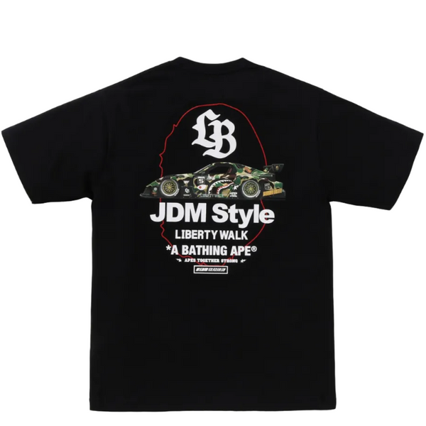 Bape x Liberty Walk JDM Style Tee Black