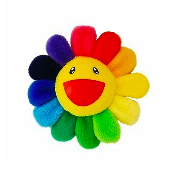 Takashi Murakami Flower Plush Pin Rainbow/Yellow