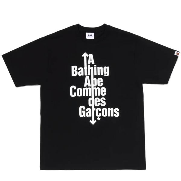 CDG Osaka x Bape® Logo Tee Black