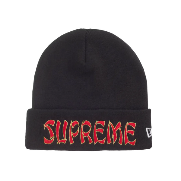Supreme New Era Action Beanie Black
