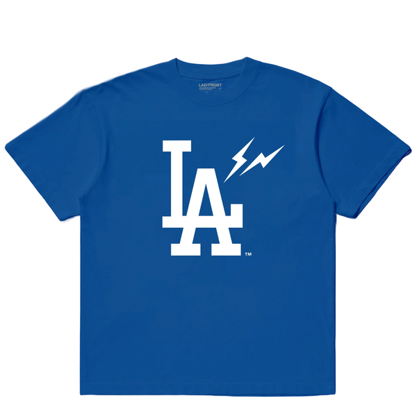 Fragment x Los Angeles Dodgers Big LA Men's Heavyweight Tee Deep Royal