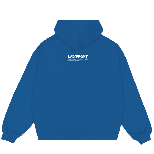 Fragment x Los Angeles Dodgers Big LA Men's Heavyweight Fleece Hoodie Deep Royal