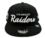 Load image into Gallery viewer, New Era 9FIFTY Los Angeles Raiders Black Snapback
