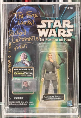 Star Wars The Power of the Force "Admiral Motti" with Imperial Blaster (Signed)