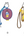 The Monsters Labubu Pin for Love Series- Letter Pendant Blind Box (N-Z) (Sold per piece)
