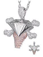 Load image into Gallery viewer, BBC Ice cream x Aporro Iced-out Ice cream Diamond Pendant
