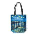 Load image into Gallery viewer, Starry Night Over the Rhône - Vincent Van Gogh painting Tote Bag (Louvre Museum)
