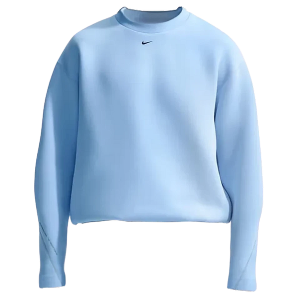 Nike Tech Men's Fleece Loose-Fit Crew Blue