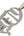 Chrome Hearts CH Vertical Logo Silver Pendant