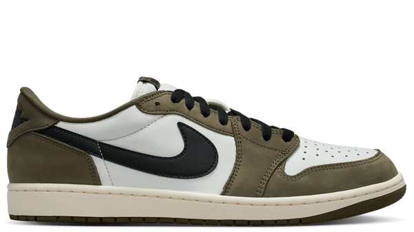Jordan 1 Retro Low Medium Olive Summit White Sail Black