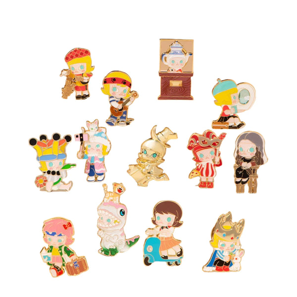POP MART Molly Imaginary Wandering Series Enamel Pin Badge/Fridge Magnet Blind Box (Sold per piece)