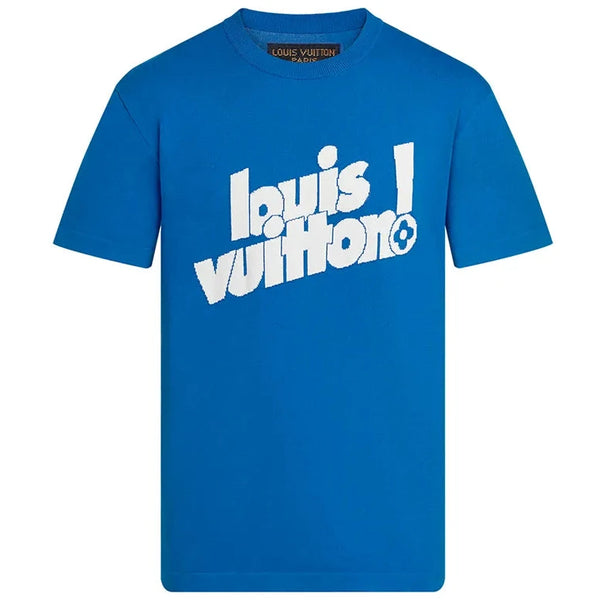 Louis Vuitton Crewneck Knit T-shirt Blue (Pre-owned)