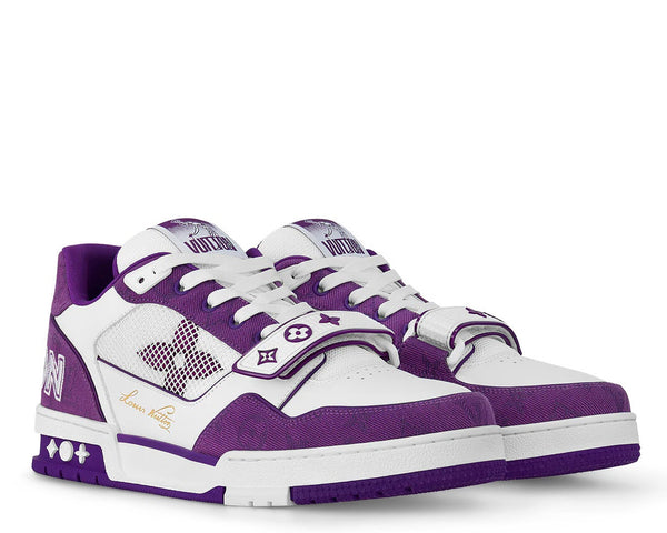 Louis Vuitton LV Trainer Monogram Strap White Purple