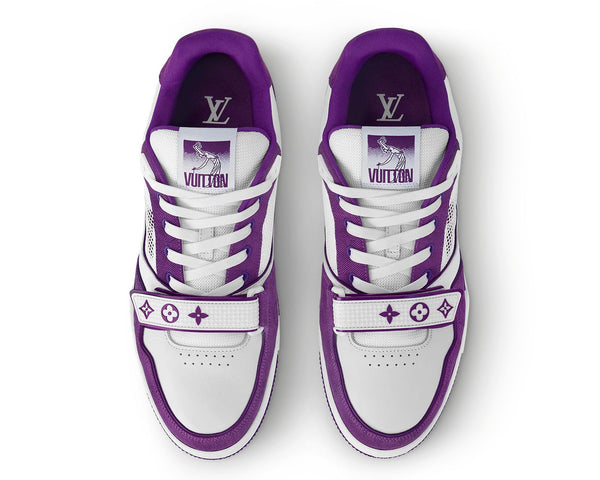 Louis Vuitton LV Trainer Monogram Strap White Purple
