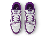 Load image into Gallery viewer, Louis Vuitton LV Trainer Monogram Strap White Purple
