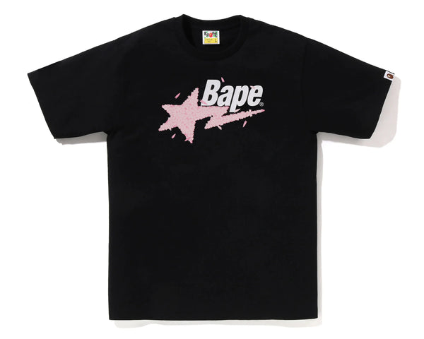 Bape Sakura Sta Tee Black Pink