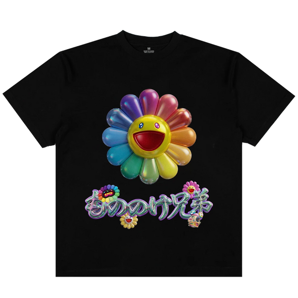 MNNK Bro. X Takashi Murakami MNNK Bro. (Takashi Murakami x JP THE WAVY) Tee - Black