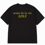 Load image into Gallery viewer, ADLV Basic Logo Yellow Font Short Sleeve T-shirt Black
