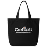 Load image into Gallery viewer, Carhartt WIP Canvas Graphic Tote Large Label Script Print Black
