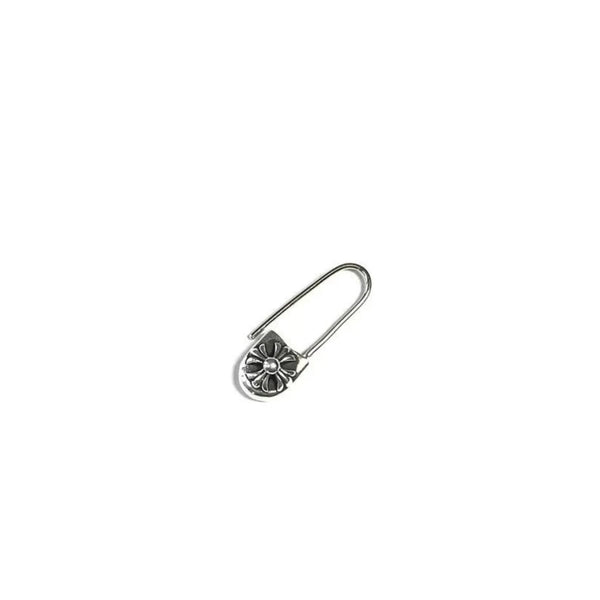 Chrome Hearts Cross Safety Pin Earring