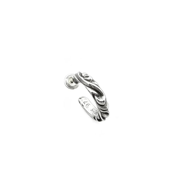 Chrome Hearts  Silver SBT Scroll Earring Hoop