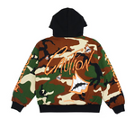 Load image into Gallery viewer, Chrome Hearts Matty Boy Caution Thermal Zip Up Hoodie Camo
