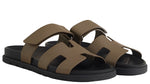 Load image into Gallery viewer, Hermes Chypre Sandal Etoupe Calfskin Leather (Women's)
