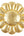 Takashi Murakami Flower Plush 30cm Gold