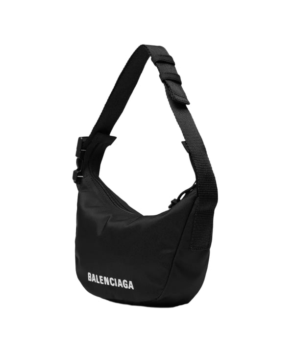 Balenciaga Wheel Sling Shoulder Bag Black