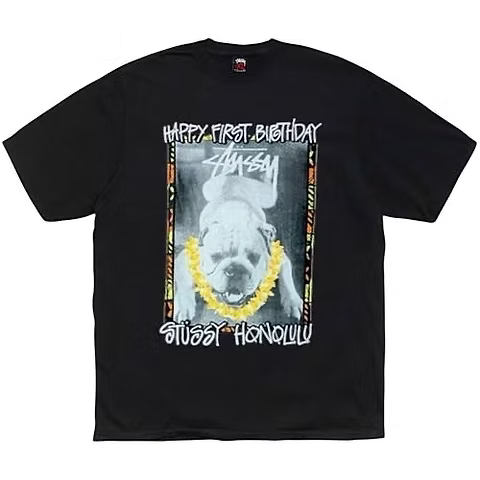 Stussy OG Honolulu Tee Black