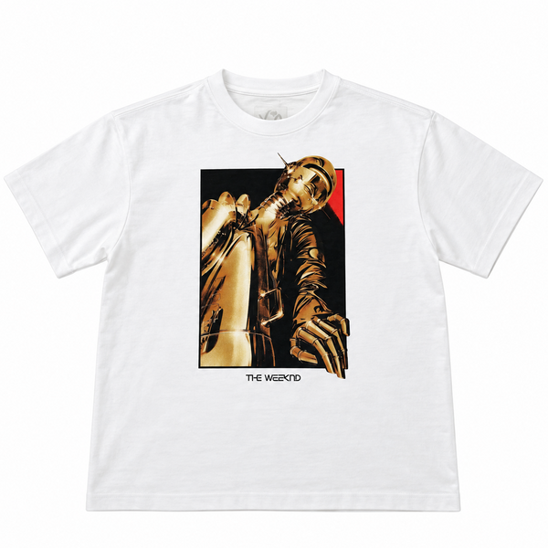 The Weeknd After Hours Til Dawn Asia Tour 2026 Gold T-Shirt White