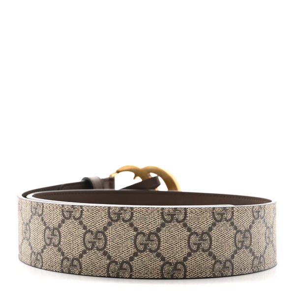 Gucci GG Supreme Monogram Matte Plutone Calfskin Double G (Brandnew)